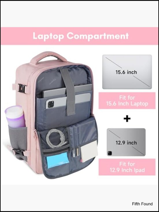 Travel Laptop Backpack Carry On with Shoe Bag